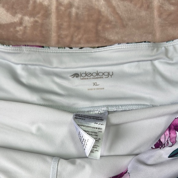 Ideology Pink and Green Skort with Ruffled Overlay - Picture 2 of 6